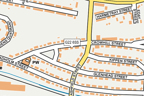 G22 6SS map - OS OpenMap – Local (Ordnance Survey)
