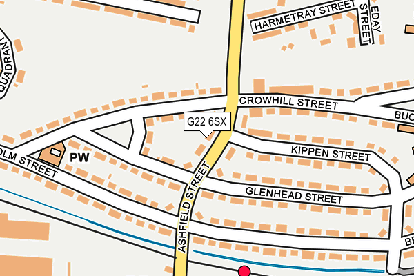 G22 6SX map - OS OpenMap – Local (Ordnance Survey)