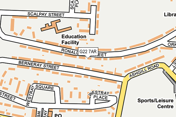 G22 7AR map - OS OpenMap – Local (Ordnance Survey)