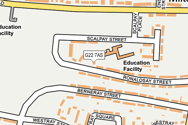 G22 7AS map - OS OpenMap – Local (Ordnance Survey)