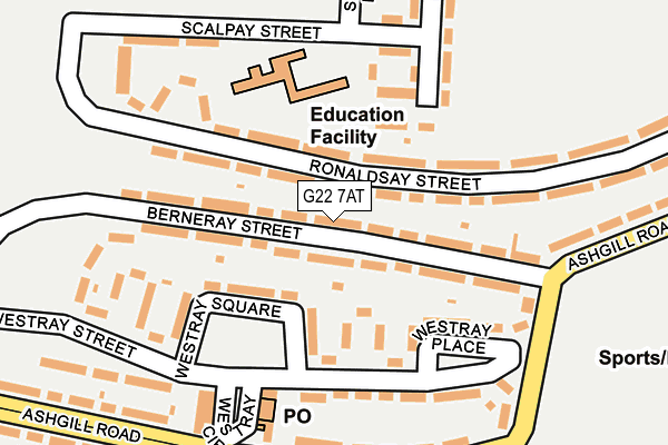 G22 7AT map - OS OpenMap – Local (Ordnance Survey)