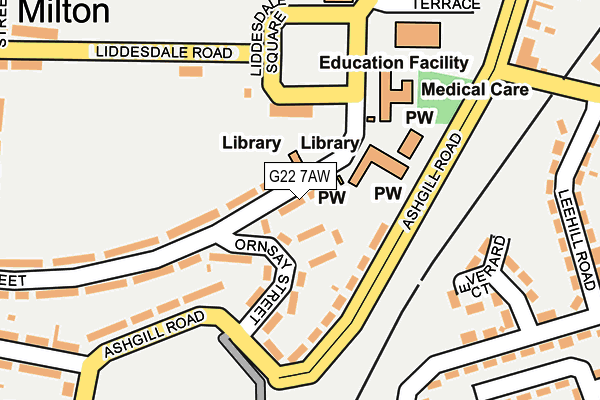 G22 7AW map - OS OpenMap – Local (Ordnance Survey)