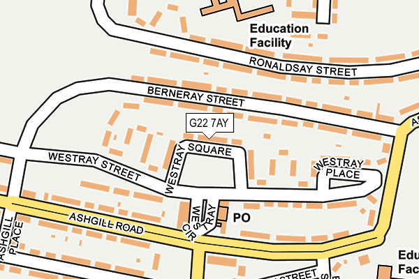 G22 7AY map - OS OpenMap – Local (Ordnance Survey)