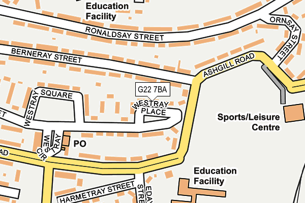 G22 7BA map - OS OpenMap – Local (Ordnance Survey)