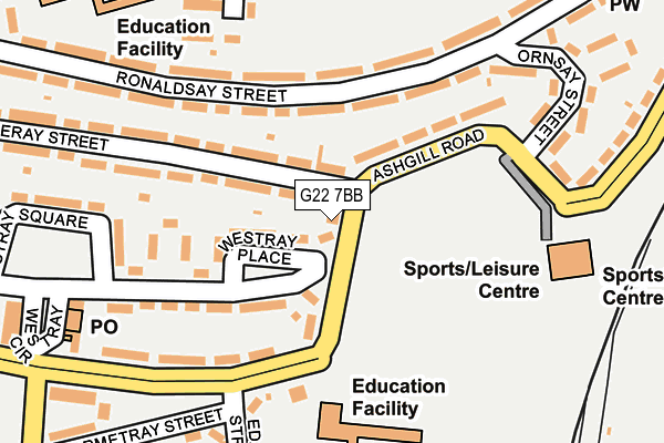 G22 7BB map - OS OpenMap – Local (Ordnance Survey)