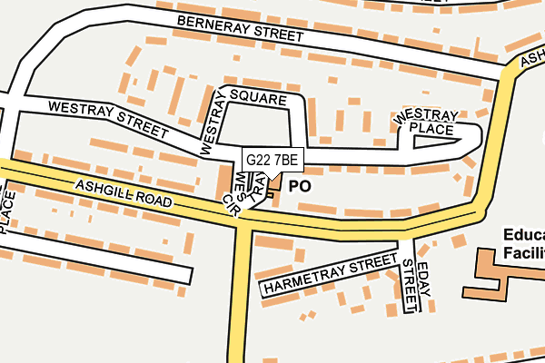 G22 7BE map - OS OpenMap – Local (Ordnance Survey)