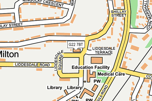 G22 7BT map - OS OpenMap – Local (Ordnance Survey)