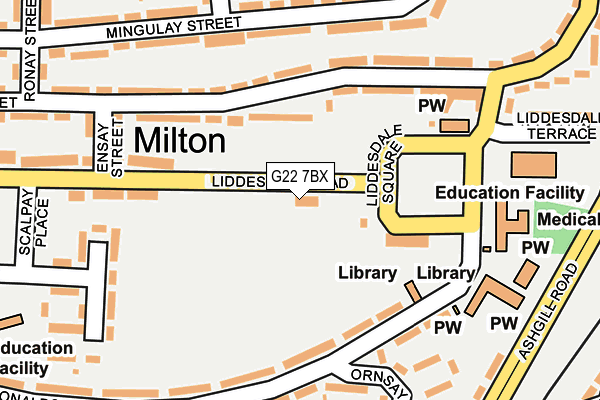 G22 7BX map - OS OpenMap – Local (Ordnance Survey)