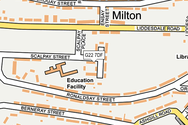 G22 7DF map - OS OpenMap – Local (Ordnance Survey)