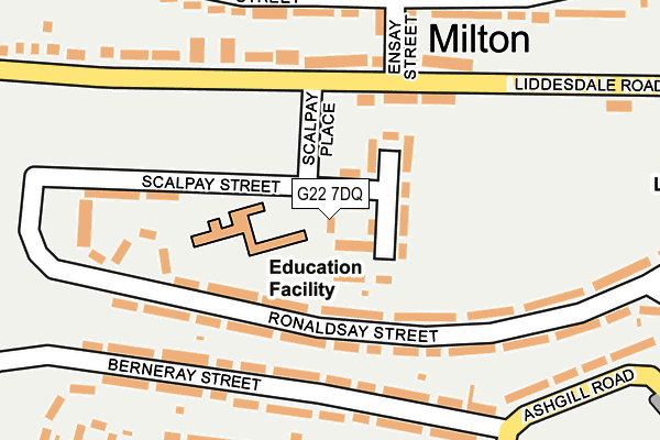 G22 7DQ map - OS OpenMap – Local (Ordnance Survey)