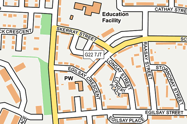 G22 7JT map - OS OpenMap – Local (Ordnance Survey)