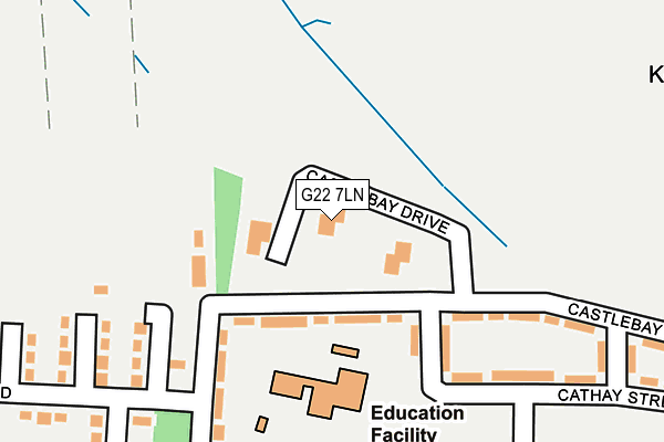 G22 7LN map - OS OpenMap – Local (Ordnance Survey)