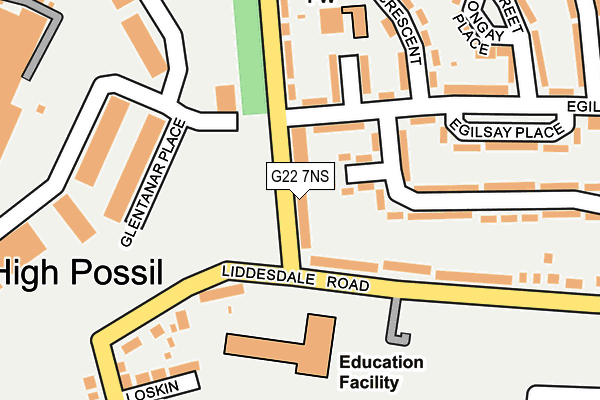 G22 7NS map - OS OpenMap – Local (Ordnance Survey)