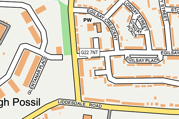 G22 7NT map - OS OpenMap – Local (Ordnance Survey)