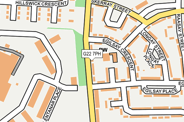 G22 7PH map - OS OpenMap – Local (Ordnance Survey)