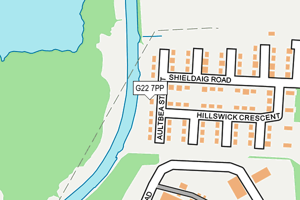 G22 7PP map - OS OpenMap – Local (Ordnance Survey)