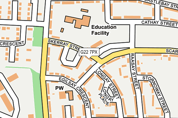 G22 7PX map - OS OpenMap – Local (Ordnance Survey)