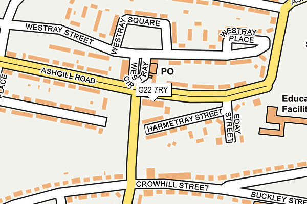 G22 7RY map - OS OpenMap – Local (Ordnance Survey)