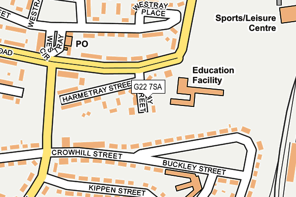 G22 7SA map - OS OpenMap – Local (Ordnance Survey)