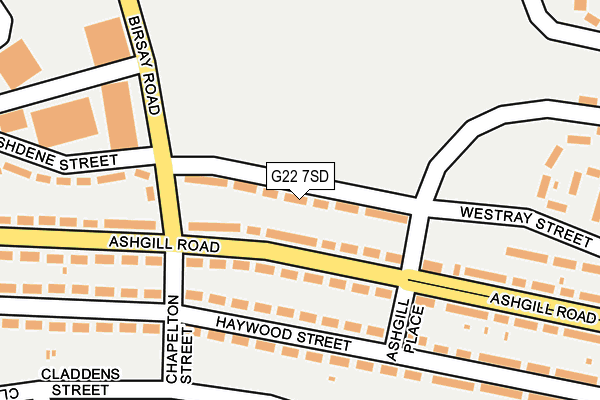 G22 7SD map - OS OpenMap – Local (Ordnance Survey)