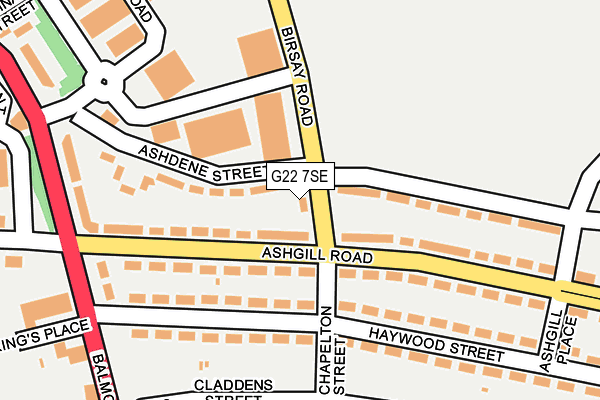 G22 7SE map - OS OpenMap – Local (Ordnance Survey)