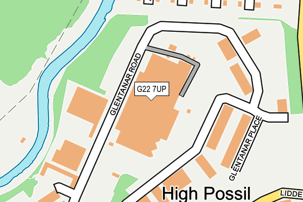 G22 7UP map - OS OpenMap – Local (Ordnance Survey)