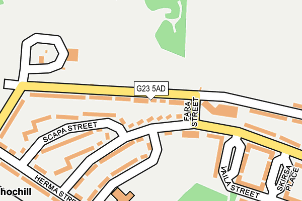 G23 5AD map - OS OpenMap – Local (Ordnance Survey)