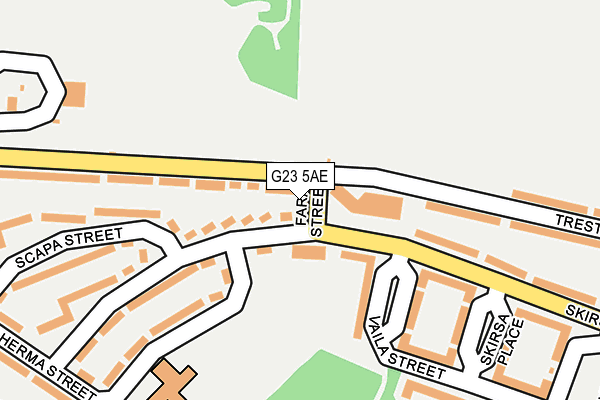G23 5AE map - OS OpenMap – Local (Ordnance Survey)