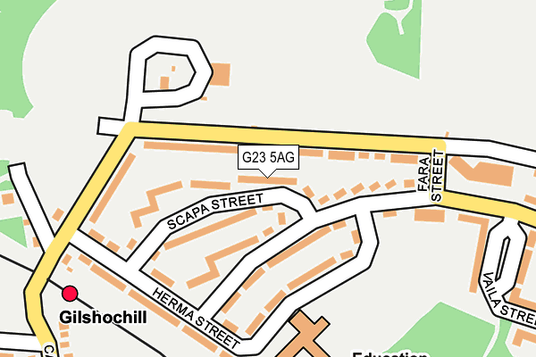 G23 5AG map - OS OpenMap – Local (Ordnance Survey)