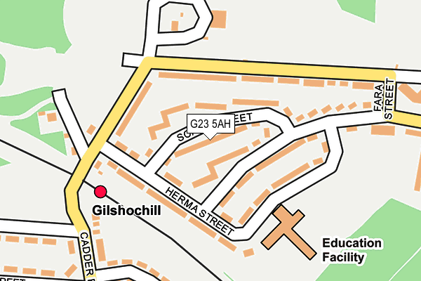 G23 5AH map - OS OpenMap – Local (Ordnance Survey)