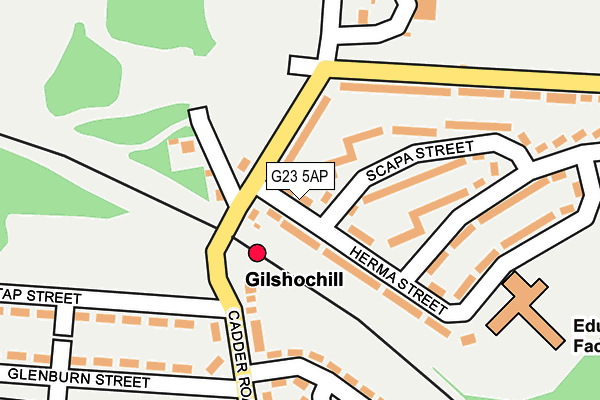 G23 5AP map - OS OpenMap – Local (Ordnance Survey)