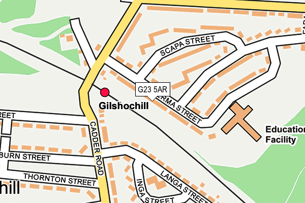 G23 5AR map - OS OpenMap – Local (Ordnance Survey)