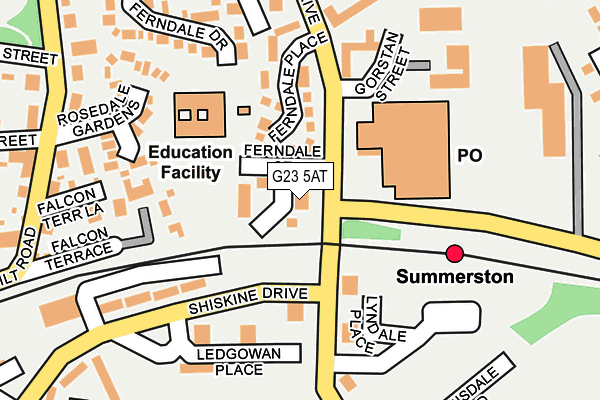 G23 5AT map - OS OpenMap – Local (Ordnance Survey)