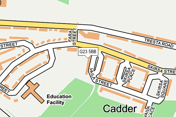 G23 5BB map - OS OpenMap – Local (Ordnance Survey)