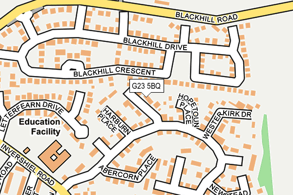 G23 5BQ map - OS OpenMap – Local (Ordnance Survey)