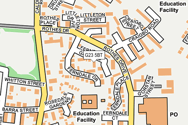 G23 5BT map - OS OpenMap – Local (Ordnance Survey)