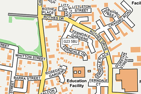 G23 5BU map - OS OpenMap – Local (Ordnance Survey)