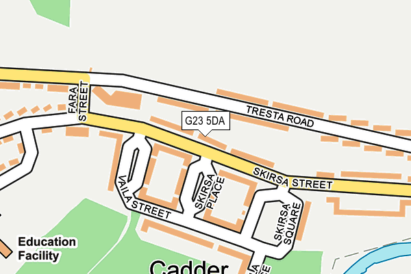 G23 5DA map - OS OpenMap – Local (Ordnance Survey)