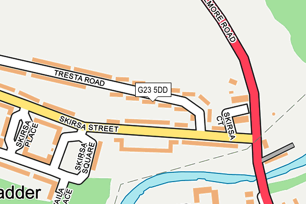 G23 5DD map - OS OpenMap – Local (Ordnance Survey)