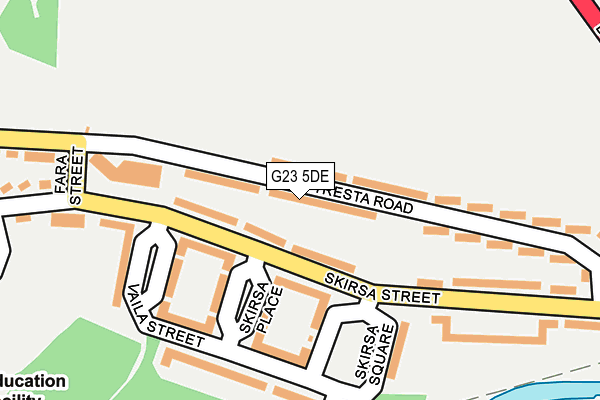 G23 5DE map - OS OpenMap – Local (Ordnance Survey)