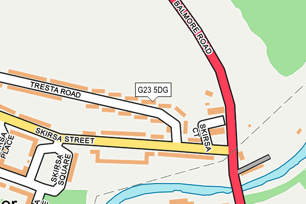 G23 5DG map - OS OpenMap – Local (Ordnance Survey)