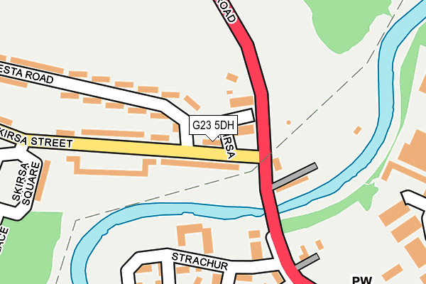 G23 5DH map - OS OpenMap – Local (Ordnance Survey)