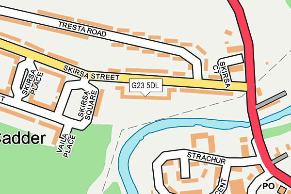 G23 5DL map - OS OpenMap – Local (Ordnance Survey)