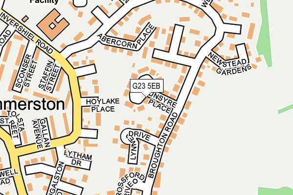 G23 5EB map - OS OpenMap – Local (Ordnance Survey)