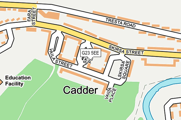 G23 5EE map - OS OpenMap – Local (Ordnance Survey)