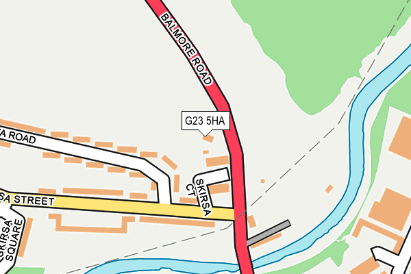 G23 5HA map - OS OpenMap – Local (Ordnance Survey)
