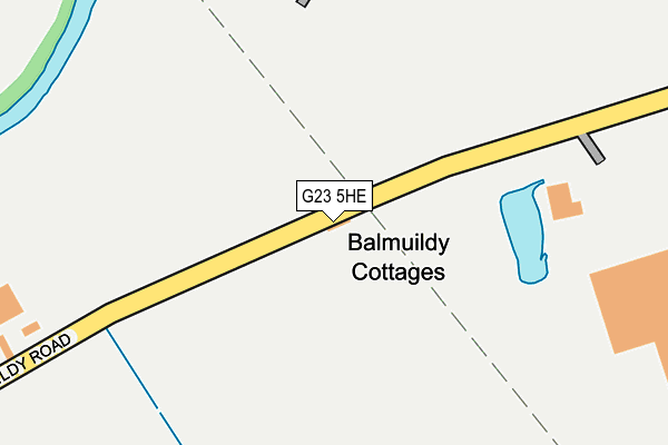 G23 5HE map - OS OpenMap – Local (Ordnance Survey)