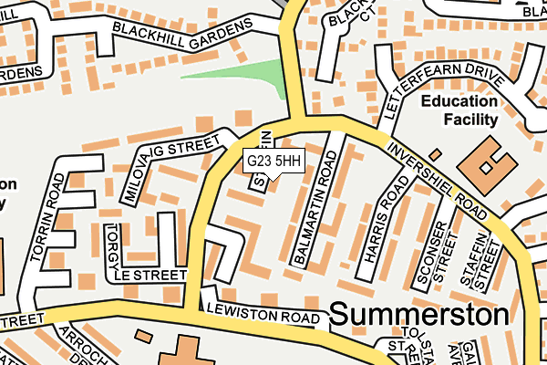 G23 5HH map - OS OpenMap – Local (Ordnance Survey)