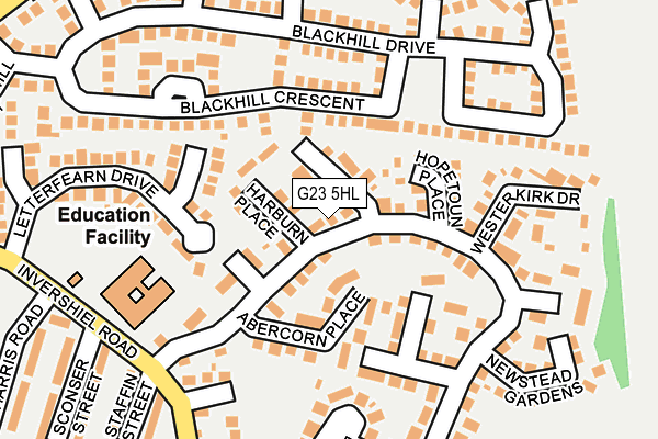 G23 5HL map - OS OpenMap – Local (Ordnance Survey)