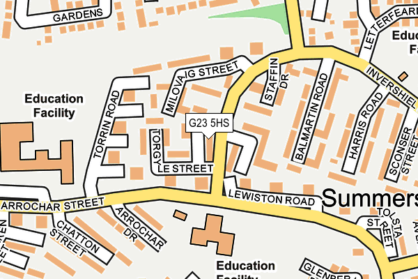 G23 5HS map - OS OpenMap – Local (Ordnance Survey)